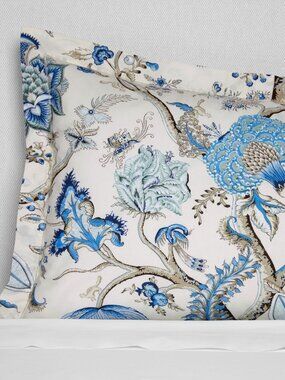 Sferra X Scalamandre Pondicherry Floral Percale Sham, Standard